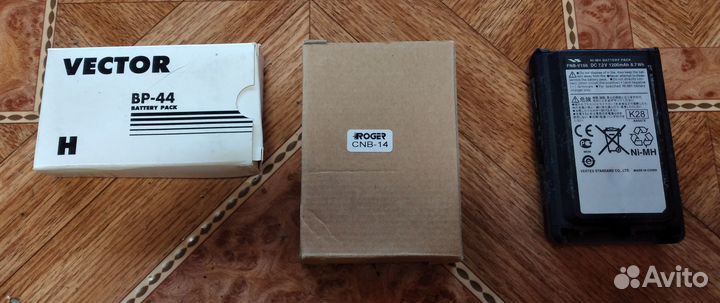 Аккумуляторы для рациий Vector,Roger,Vertex, новые