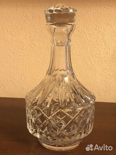 Штоф- графин литровый, прошлый век. Богемия