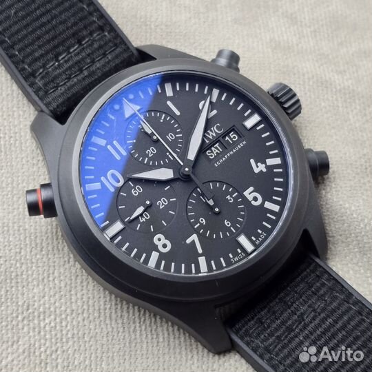 IWC Pilots Double Chronograph Top Gun Ceratanium