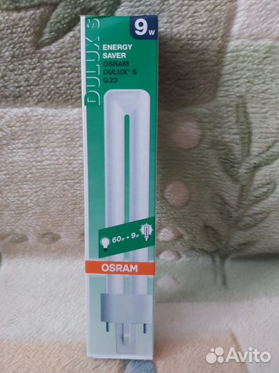Лампа люминесцентная osram dulux S G 23 9 W/830