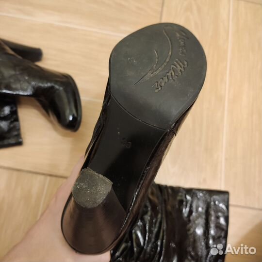 Сапоги демисезонные кожаные Thomas Munz, 38 р