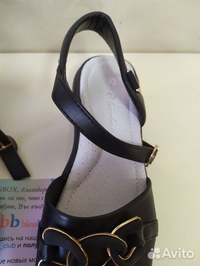 Босоножки женские 35 размер черные blessbox