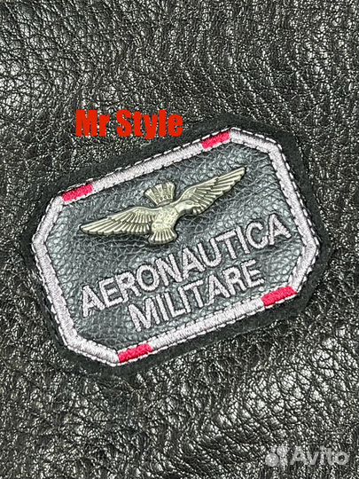 Кожаная куртка пилот Aeronautica Militare