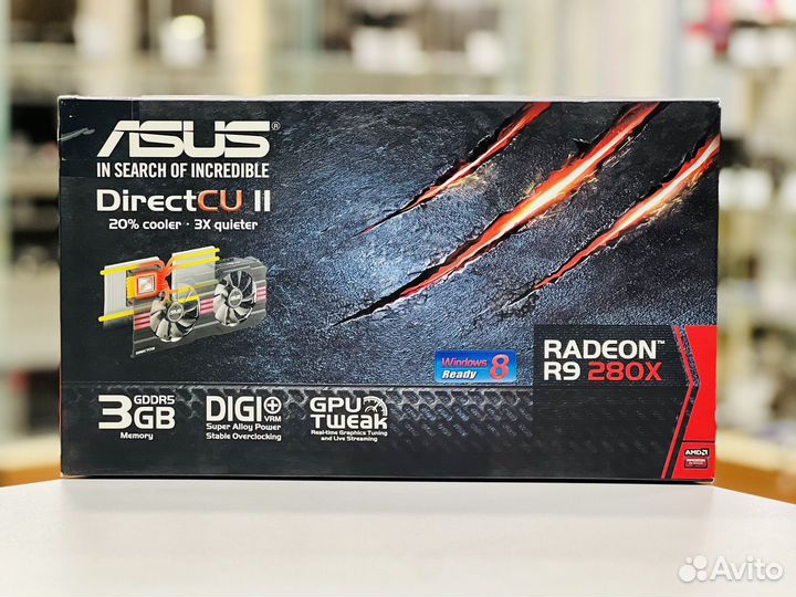 Видеокарта Asus AMD Radeon R9 280X 3G