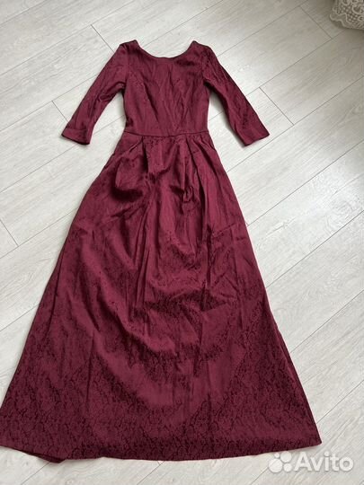 Вечернее платье в пол 40 xs