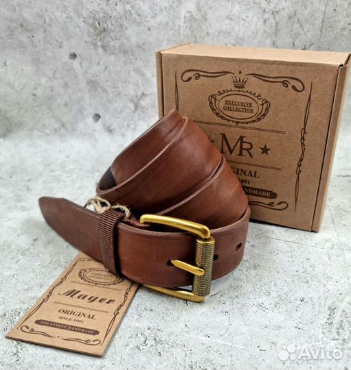 Мужской кожаный ремень