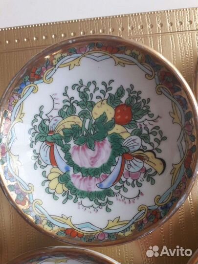 Миниатюрные пиалки Китай, ручной росписи