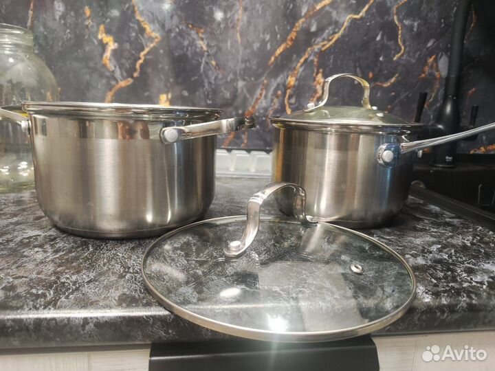 Кастрюля, ковш, сковорода, ложки