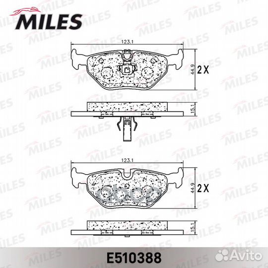 Колодки тормозные BMW E39 9604 задние Ceramic
