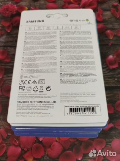 Карта памяти microSD 128 Gb Samsung EVO plus