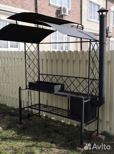 Мангал с печкой