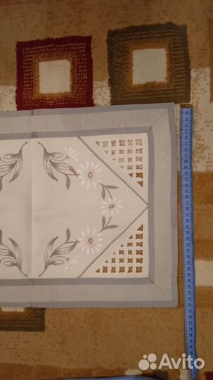 Салфетки тканевые с шитьем