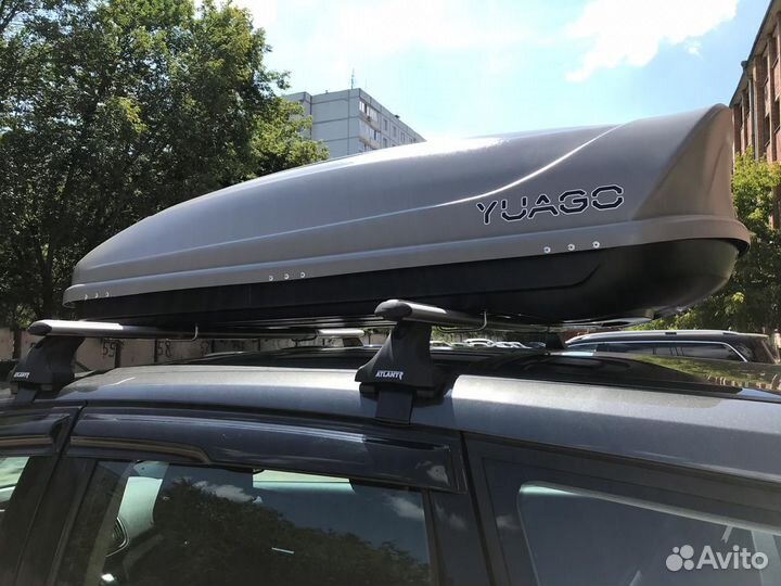 Автобокс Yuago Avatar на Ford Kuga (серый матовый)