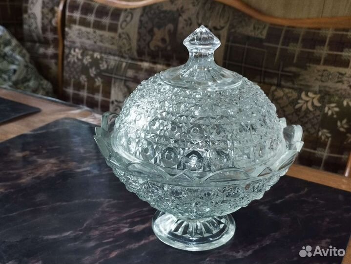 Ваза для фруктов на ножке СССР