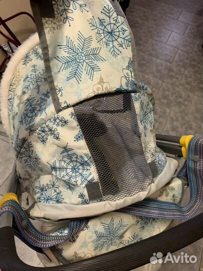 Санки коляска с колесами