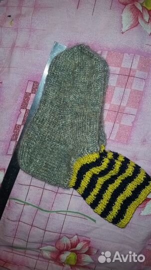 Теплые детские с пуховой нитью носки