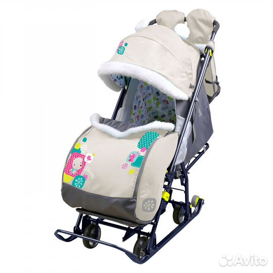 Санки-коляска комбинированные 