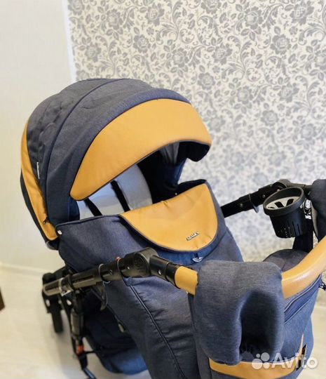 Коляска adamex 3 в 1 carbon