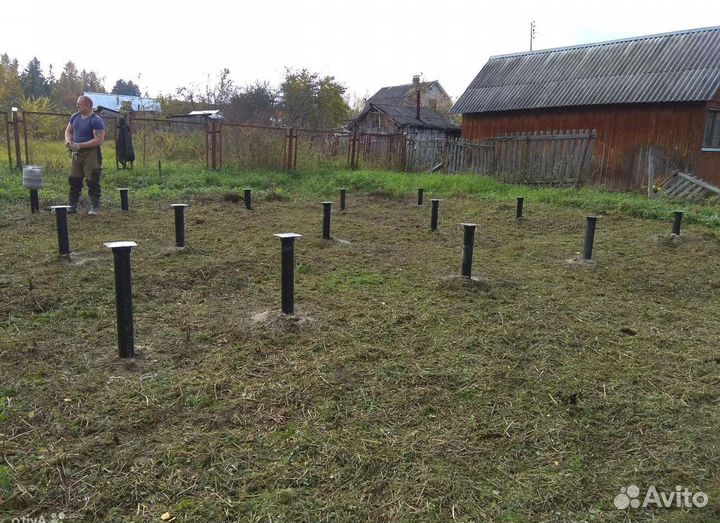 Винтовые сваи под ключ. Свайно винтовой фундамент