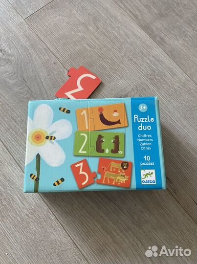 Настольная игра Djeco пазл-пары Цифры