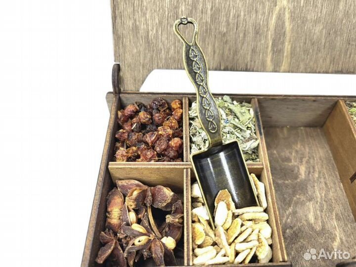 Глинтвейн в деревянной коробочке набор