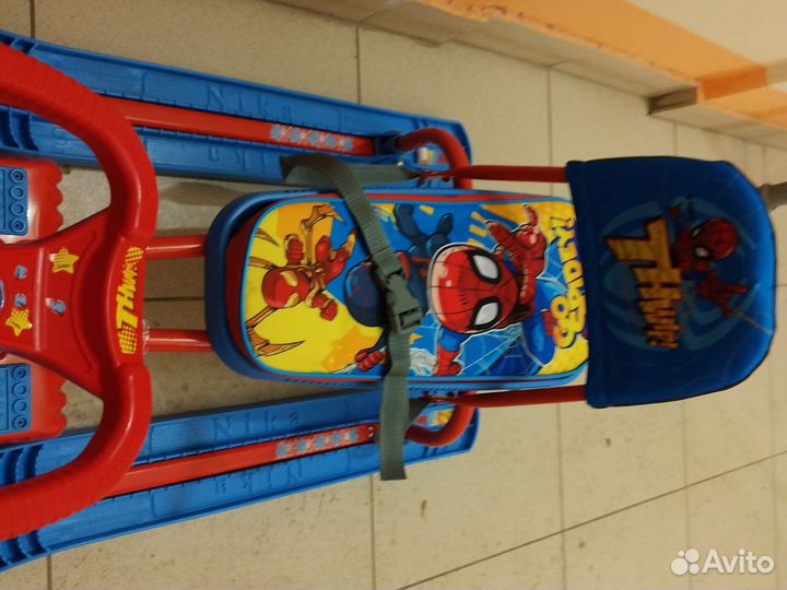 Санки с рулем 