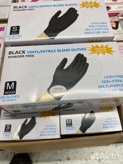 Перчатки нитриловые s и m