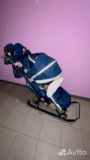 Санки коляска Ника 7-8К (2022год)