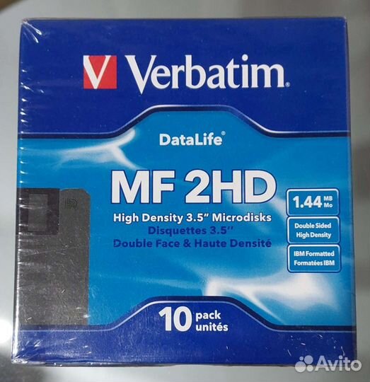 Дискеты Verbatim Data Life MF 2HD 3,5''