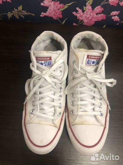 Кеды Converse конверс белые оригинал размер 37,5