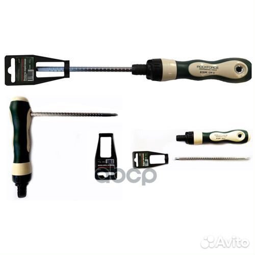 Отвертка PH2 / SL6 трещоточная реверсивная пере