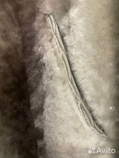 Шуба мутон +норка