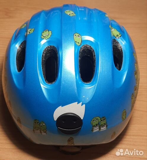 Велошлем Abus Smiley 2.0 Синий крокодилы