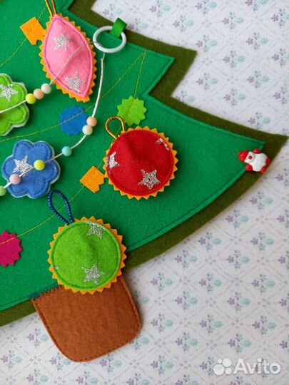 Игрушка Елочка из фетра