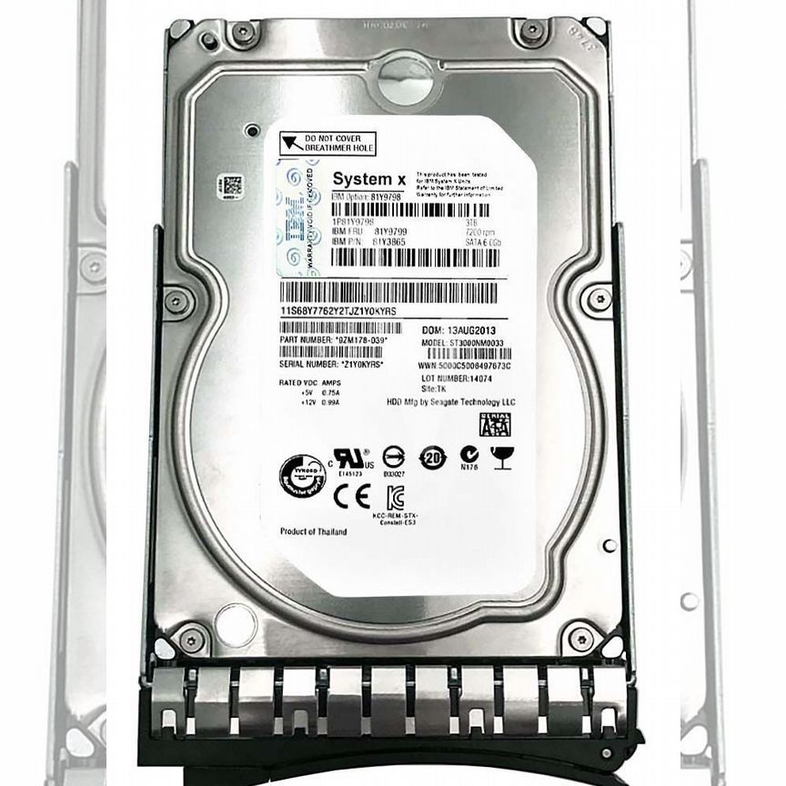[81Y9799] Жесткий Диск Ibm 81y9799 3tb 7200 SATA3 3,5" Hdd