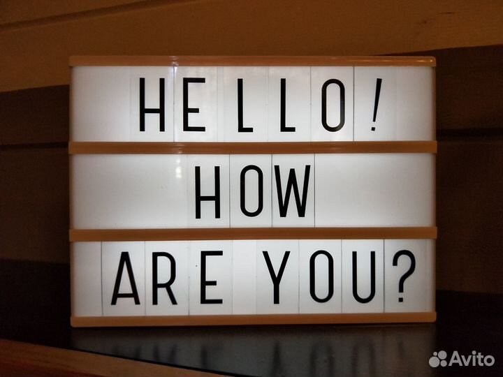 Световое табло Лайтбокс «Cinema» А4