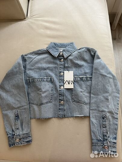 Джинсовая куртка zara новая