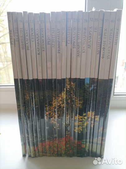 Серия Великие художники, новые альбомы в упаковке