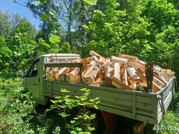 Дрова колотые (берёза, дуб, клён)