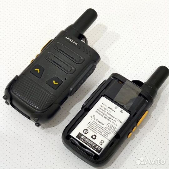 Легкая рация с наушником, комплект 2 штуки