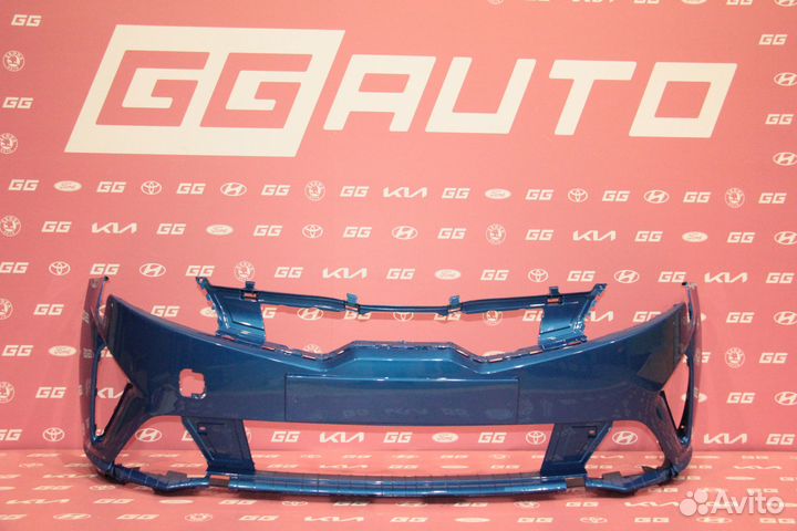 Бампер передний Синий Kia Rio 2020 - 2024