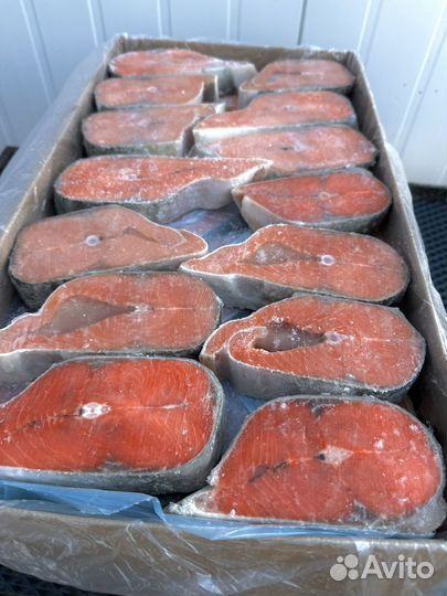 Рыба кижуч стейки