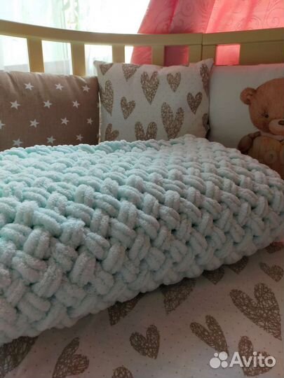 Плед детский плюшевый