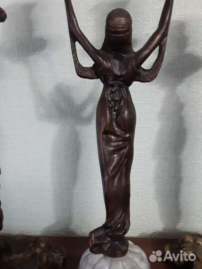 Подсвечники из бронзы. латуни