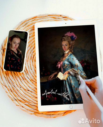 Портрет по фото на холсте/Печать на холсте