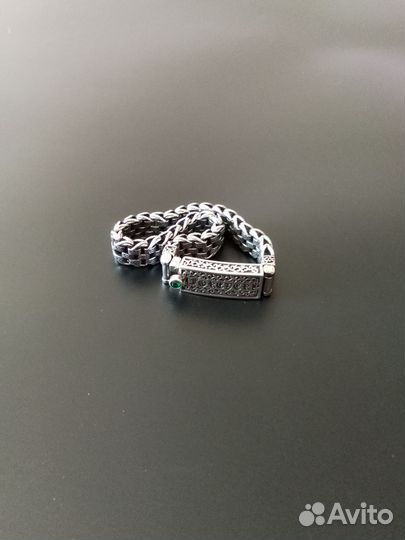 Серебряный браслет мужской