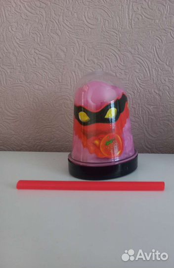 Красный и розовый Ниндзя Слайм (лизун)