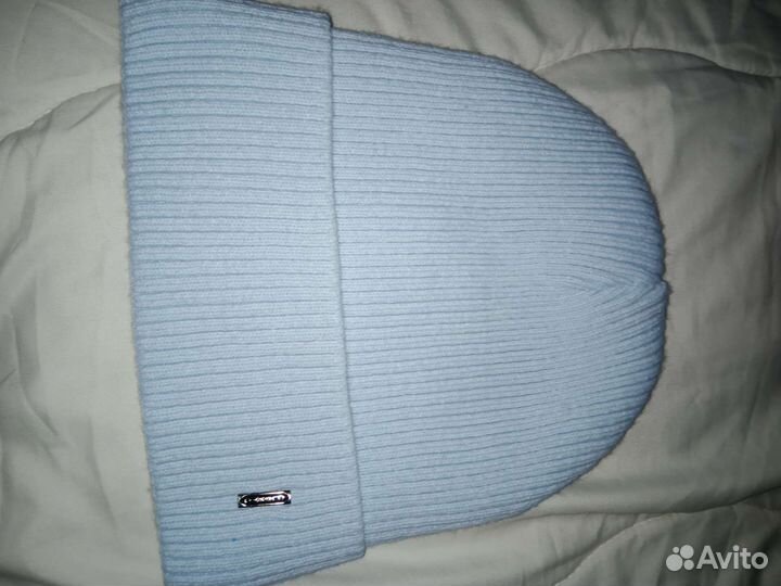 Шапка зима голубая