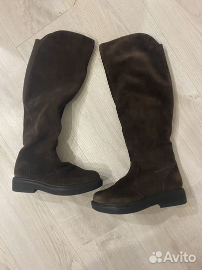 Сапоги женские натуральная замша 38