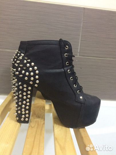 Ботинки кожа